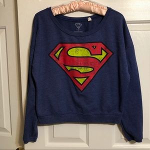 Superman graphic cropped tee size small